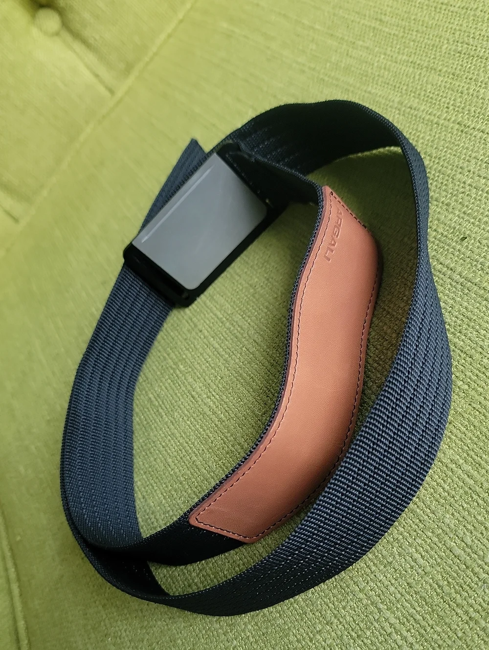 ARGALI Black Ram Emblem Webbing Belt - Men